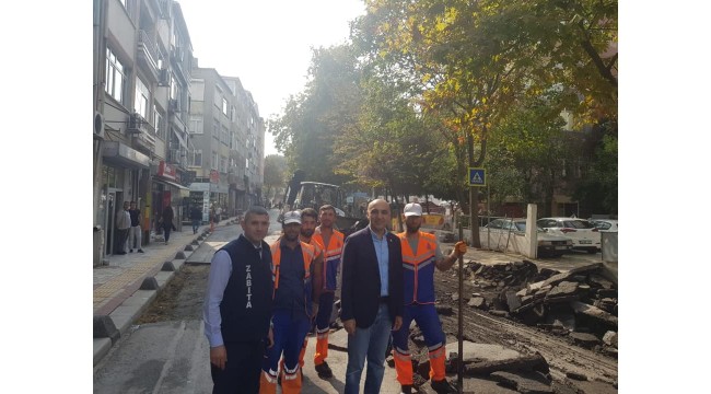 Başkan dr. kerimoğlu yol bakım asfaltlama çalışmalarına yerinde inceledi!