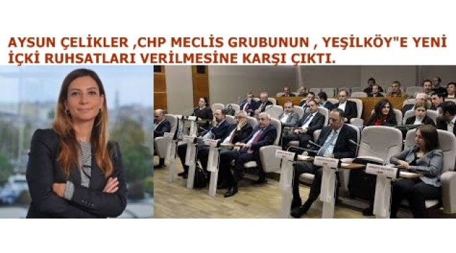 CHP GRUBU ,YEŞİLKÖY"DE YENİ İÇKİLİ YERLERE OLUR DEDİ
