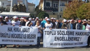 BELEDİYE BAŞKANI İŞÇİLERE DESTEK VERDİ