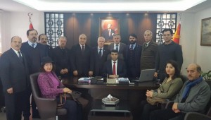 BAKIRKÖY"LÜ MUHTARLARDAN EMNİYET MÜDÜRÜN"E ZİYARET