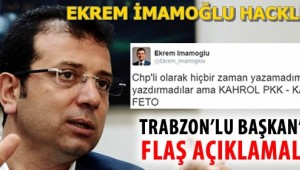 Başkan Ekrem İmamoğlu hacklendi