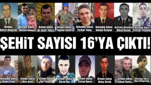 Fırat Kalkanı’nda acı gün: 16 şehit 31 yaralı