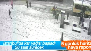 İstanbul'da kar yağışı başladı