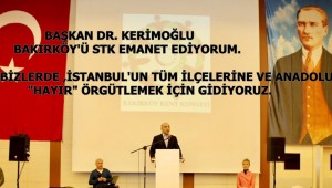 BAŞKAN DR.BÜLENT KERİMOĞLU,YÜKSEK SESLE,HEP BİRLİKTE 'HAYIR!'DİYORUZ!