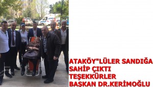 ATAKÖY"LÜLER SANDIĞA SAHİP ÇIKTI,TEŞEKKÜRLER BAŞKAN DR.KERİMOĞLU