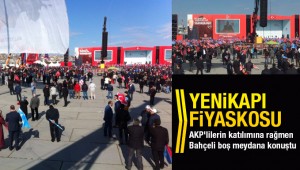 MHP "EVET"MİTİNGİNDE ,YENİKAPI"DA FİYASKO
