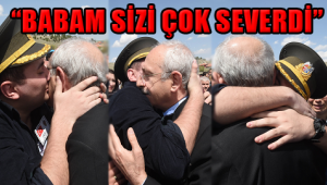 Şehidin oğlu Kılıçdaroğlu'na sarılarak ağladı