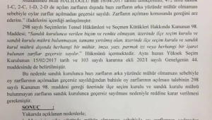 YSK İKİ FARKLI KARAR !YURT DIŞI İLÇE SEÇİM KURULU,MÜHÜRSÜZ ZARFLARI GEÇERSİZ SAYDI