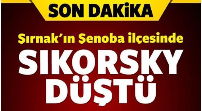 ŞIRNAKTA HELİKOPTER DÜŞTÜ,13 ŞEHİT..KİMLİKLERİ..