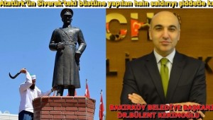 BAŞKAN DR.KERİMOĞLU"ATATÜRK BÜSTÜNE YAPILAN SALDIRIYI ŞİDDETLE KINIYORUM"