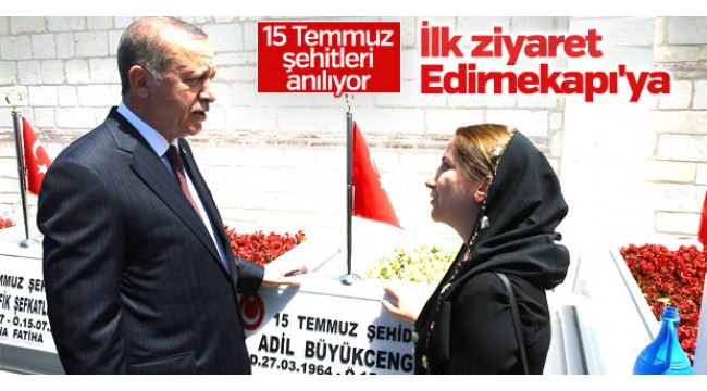 Cumhurbaşkanı Erdoğan, 15 Temmuz Şehitliği'nde