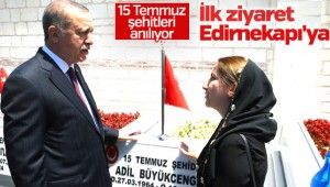Cumhurbaşkanı Erdoğan, 15 Temmuz Şehitliği'nde