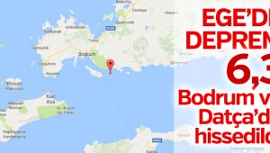 EGE'DE 6,3 DEPREM KORKU YARATTI