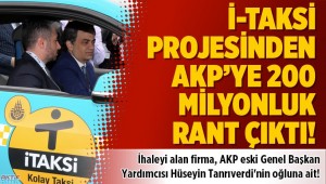 İTaksi'den 200 milyonluk rantın altından AKP Milletvekilinin oğlu çıktı