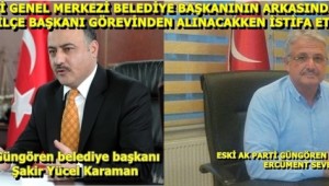 AK PARTİ GENEL MERKEZİ ,BELEDİYE BAŞKANININ ARKASINDA DURDU