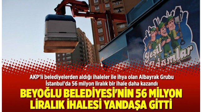 AK Parti'li Beyoğlu Belediyesi'nde,56 milyon liralık ihale yandaşa gitti