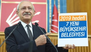 CHP'nin 2019 hedefi 7 yeni büyükşehir