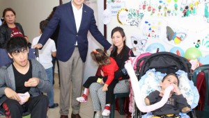 BAŞKAN DR.KERİMOĞLU SEREBRAL PALSİ HASTALARIYLA BERABERDİ
