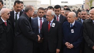 DEVLETİN ZİRVESİ ŞEHİT CENAZESİNDE