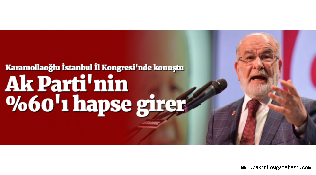 Temel Karamollaoğlu: Ak Parti'nin yüzde 60'ı hapse girer