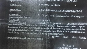 BAKIRKÖYSPOR VAKFI İLE BAKIRKÖYSPOR'UN HİÇBİR İLİŞKİSİ YOKMUŞ!!!