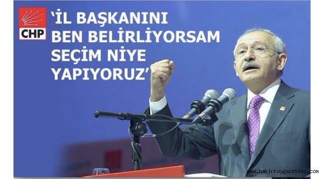 KILIÇDAROĞLU"BEN BELİRLİYORSAM SEÇİME NİYE GİDİYORUZ?"