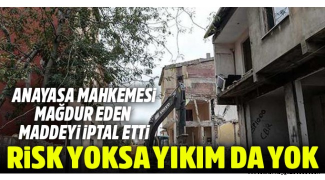 Kentsel dönüşümde riskli olmayan evler yıkılmayacak