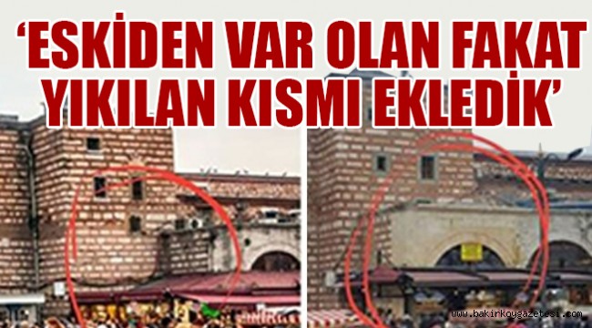Mısır Çarşısı'nda 'restorasyon' rezaleti