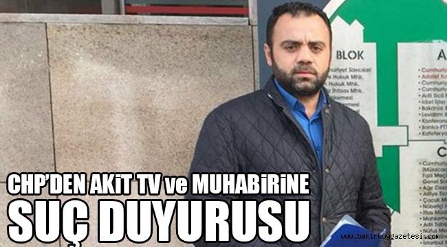 CHP'DEN SUÇ DUYURUSU