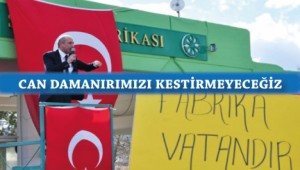 CHP'li Ali Öztunç, Elbistan Şeker Fabrikası'na Sahip Çıktı!