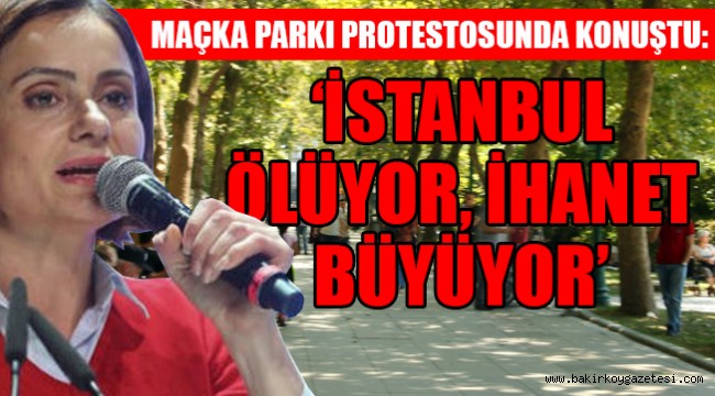 CHP, Maçka Parkı protestosunda