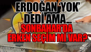 Erken seçim' iddiaları