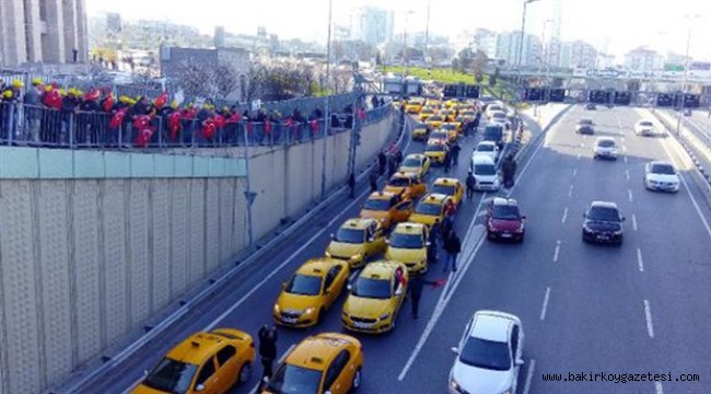 Taksiciler adliyeye akın etti...