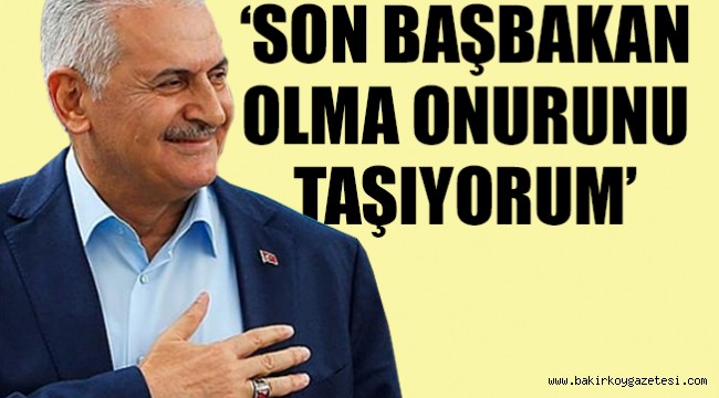 Başbakan Yıldırım Meclis'te helallik istedi