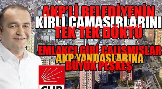 CHP'li Başkan AKP'li belediyenin karnesini çıkardı; 'Hepsinden çaktılar'