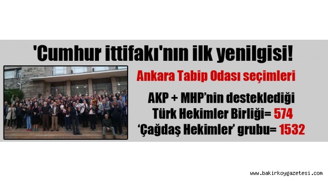 Cumhur ittifakı'nın ilk yenilgisi!