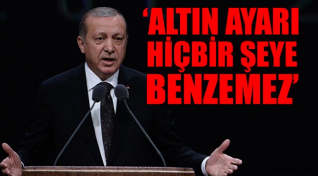 Cumhurbaşkanı Erdoğan'dan IMF'ye altın önerisi