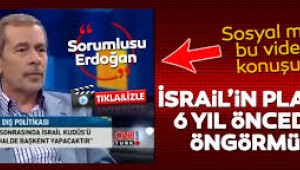 ABDÜLLATİF ŞENER ,KUDUS'Ü 6 YIL ÖNCE BİLDİ