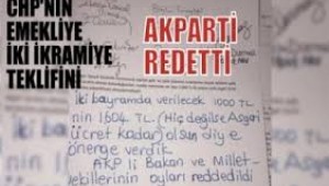 CHP'li Çakırözer'in 'emeklilere ikramiye' teklifini AKP reddetti