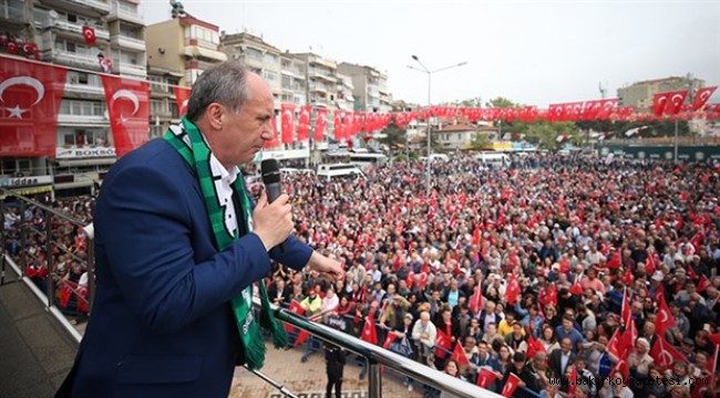 Cumhubaşkanı adayı İnce'nin miting programı belli oldu