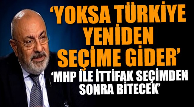 AKP'Lİ TÜRKEŞ CUMHUR İTTİFAKI SEÇİMDEN SONRA BİTECEK