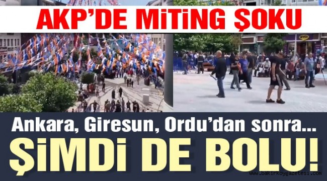 AKP mitingi yine boş kaldı
