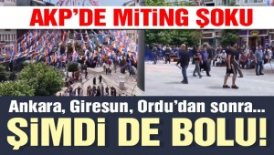 AKP mitingi yine boş kaldı
