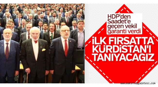Altan Tan: Saadet Partisi Kürdistan'ı tanıyacak