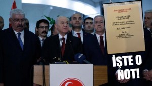 Bahçeli'nin cebindeki not