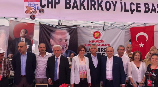 BAKIRKÖY'DE CHP BAYRAMLAŞMAYI ÖZGÜRLÜK MEYDANINDA YAPTI