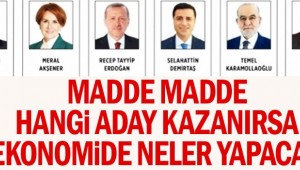 Madde madde hangi aday kazanırsa ekonomide neler yapacak