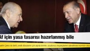 Olay yaratacak af taslağı