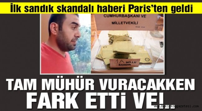 Paris'te AKP mühürlü oy pusulası skandalı!