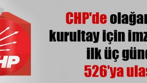 CHP'de olağanüstü kurultay için imza sayısı ilk üç günde 526'ya ulaştı!